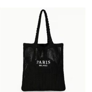 Elegant Black Tote Bag
